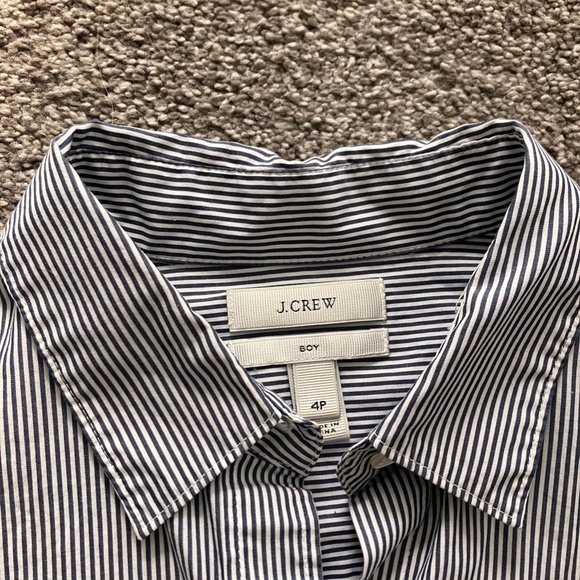 Jcrew Striped Button Down Boy Fit - Picture 2 of 2